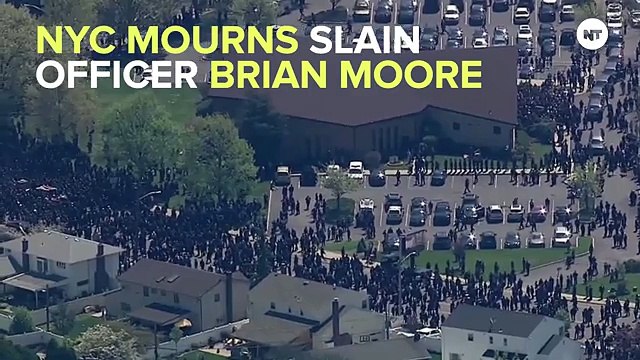 Tens Of Thousands Of People Gathered For NYPD Funeral