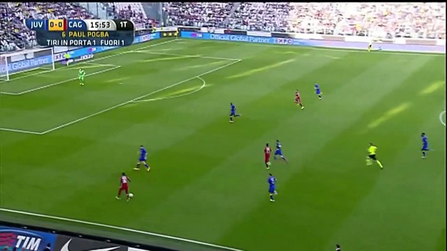 Diego Farias big chance Juventus Cagliari 09.05.2015