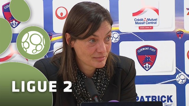 Conférence de presse Clermont Foot - AS Nancy-Lorraine (0-1) : Corinne DIACRE (CF63) - Pablo CORREA (ASNL) - 2014/2015