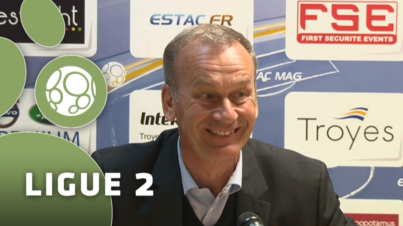 Conférence de presse ESTAC Troyes - AC Arles Avignon (4-0) : Jean-Marc FURLAN (ESTAC) - Victor ZVUNKA (ACA) - 2014/2015