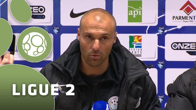 Conférence de presse Havre AC - Tours FC (0-1) : Thierry GOUDET (HAC) - Gilbert ZOONEKYND (TOURS) - 2014/2015