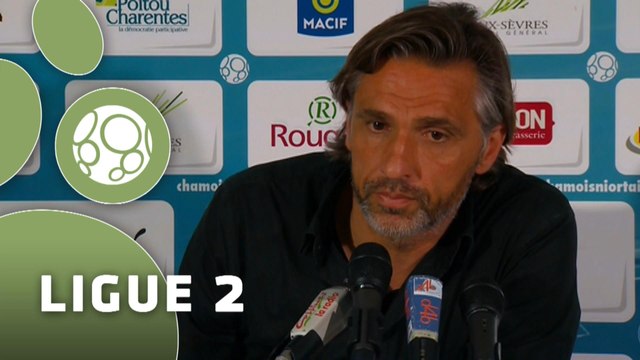 Conférence de presse Chamois Niortais - AJ Auxerre (1-1) : Régis BROUARD (NIORT) - Jean-Luc VANNUCHI (AJA) - 2014/2015