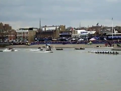 Oxford and Cambridge Boat Race on the River Thames in London United Kingdom