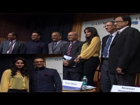 Tennis Star Sania Mirza Rendezvous With Vivek Oberoi
