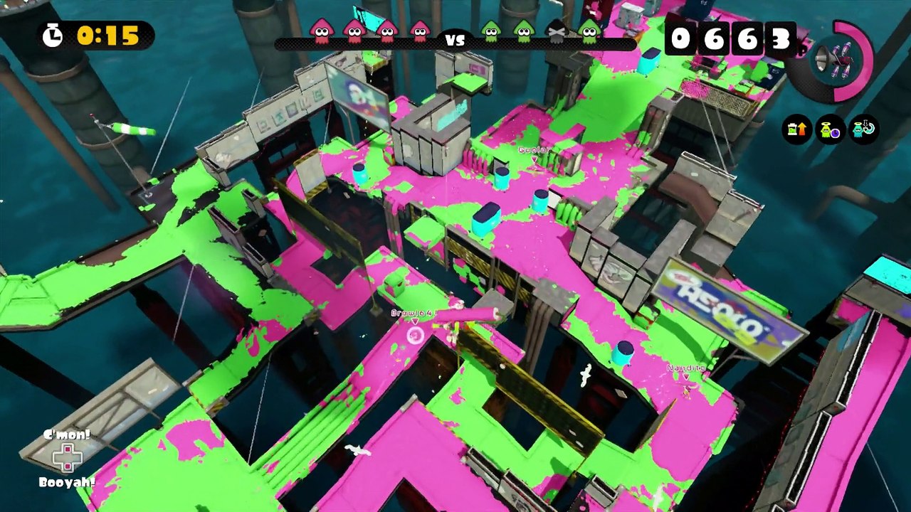 Splatoon Global Testfire 5th & 6th same map