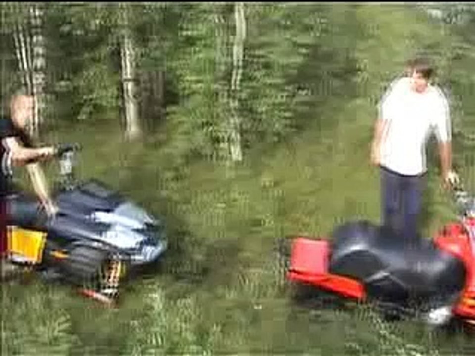 snowmobile on water in Boliden