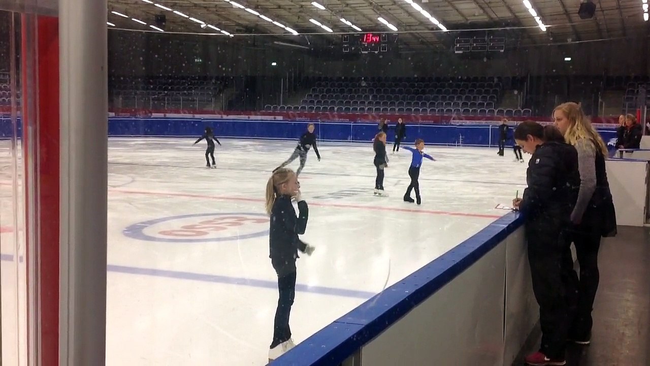RADU SEBASTIAN SWEDEN,7 years and 4 months old,testing in figure free skating 1 in Malmoe May 3,2015