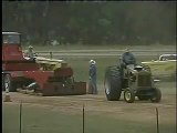 Pulling tractor engine blows up