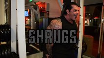 SHRUGS BEHIND THE BACK- HUGE TRAPS - Rich Piana