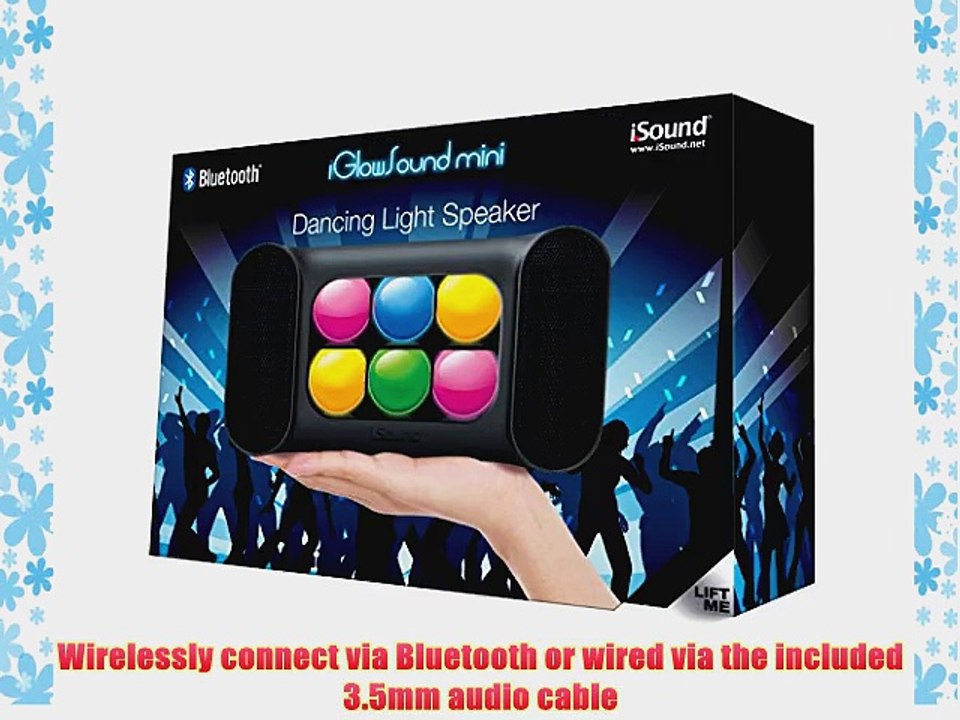 iSound ISOUND-5379 Mini Dancing Lights Bluetooth Speaker (Black)