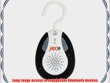 Abco Tech Water Resistant Wireless FM Radio Bluetooth Shower Speaker with Hook Handle and Hands-Free