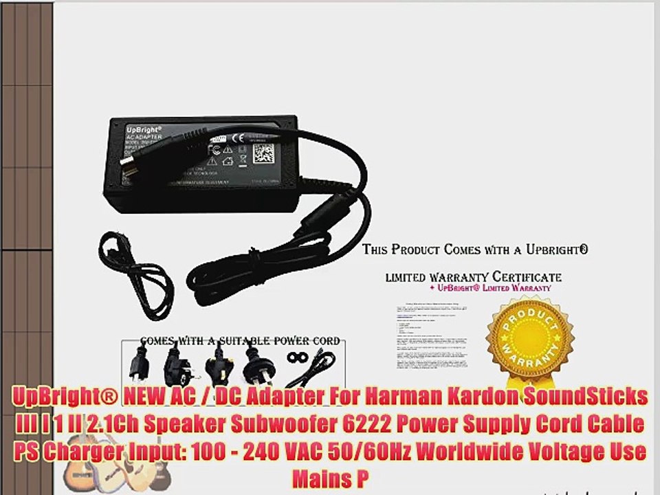 UpBright? NEW AC / DC Adapter For Harman Kardon SoundSticks III I 1 II 2.1Ch Speaker Subwoofer