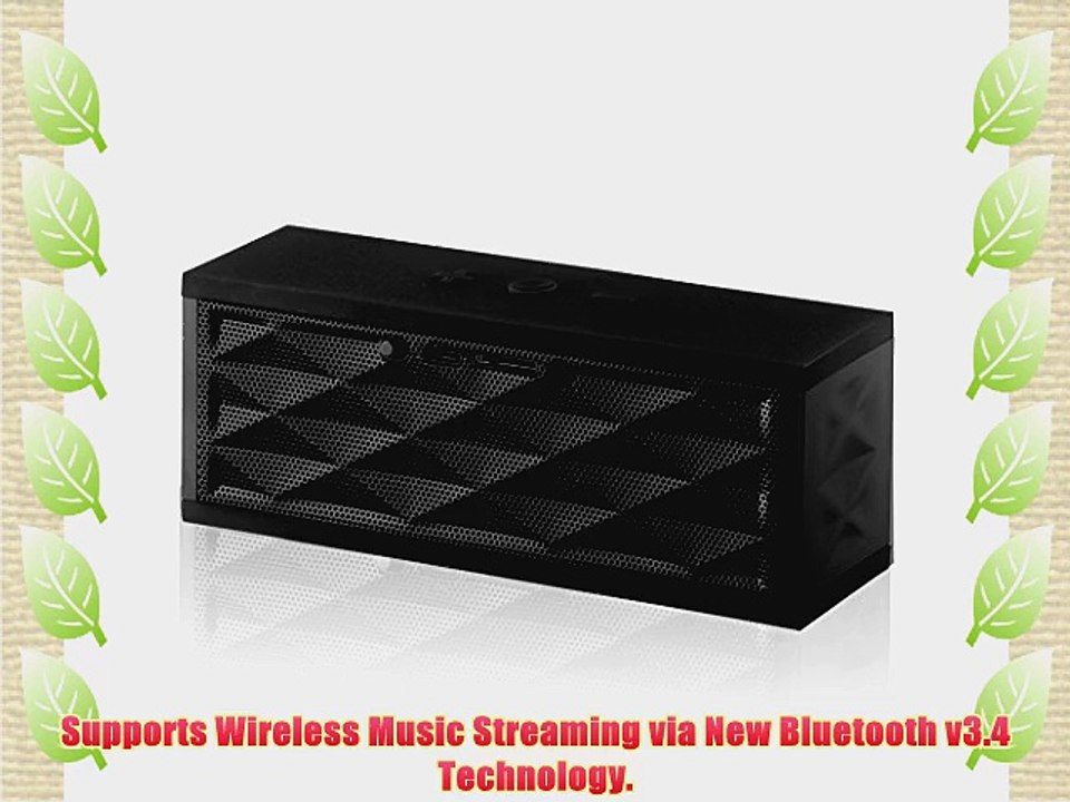 EleoptionTM Bluetooth 3.0 BoomBox NFC Speaker 10 Watt Portable Speaker System 803 mAh Li-ion