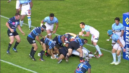 TOP14 - Montpellier - Bayonne: Essai Robert Ebersohn (MON) - J24 - Saison 2014/2015