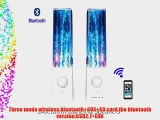 HIGHTECH Stereo Music Fountain Wireless Bluetooth LED Water Dancing Light Speaker For Apple
