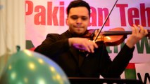Farhaan Amir Shah played Pakistan National Anthem on Violin (April 11, 2015)