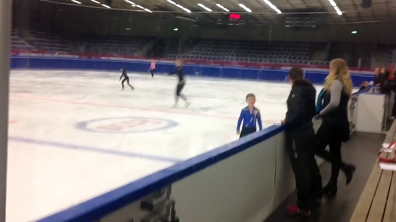 RADU SEBASTIAN SWEDEN,7 years and 4 months old,testing in figure free skating 1 in Malmoe May 3,2015.