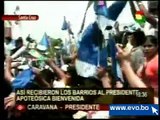 Apoteósica Bienvenida a Evo Morales en Santa Cruz