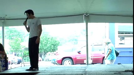 Cody Slaughter talks about a friend of his in the audience Elvis Week 2010 video