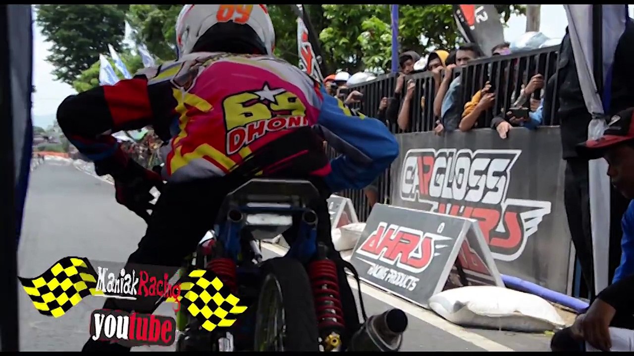 FULL batlle !! 4T 130 CC TU AHRS Drag bike championship series4 indonesia drag bike