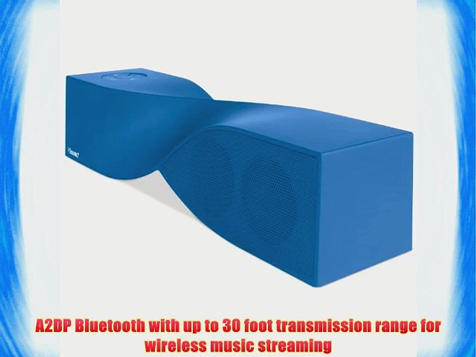 iSound Twist Bluetooth Wireless Mobile Speaker (Rubberized Blue)