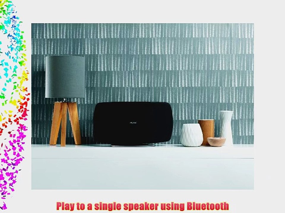 Pure Jongo T6 Wireless Speaker with Wi-Fi and Bluetooth Black