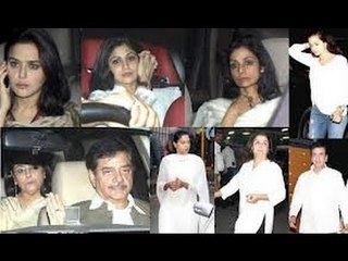 Bollywood Attends - Yash Chopra's Prayer Meet Part 2