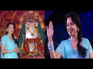 Juhi Chawla Looks SOBER at Falguni Pathak's Navaratri Dandiya Festival