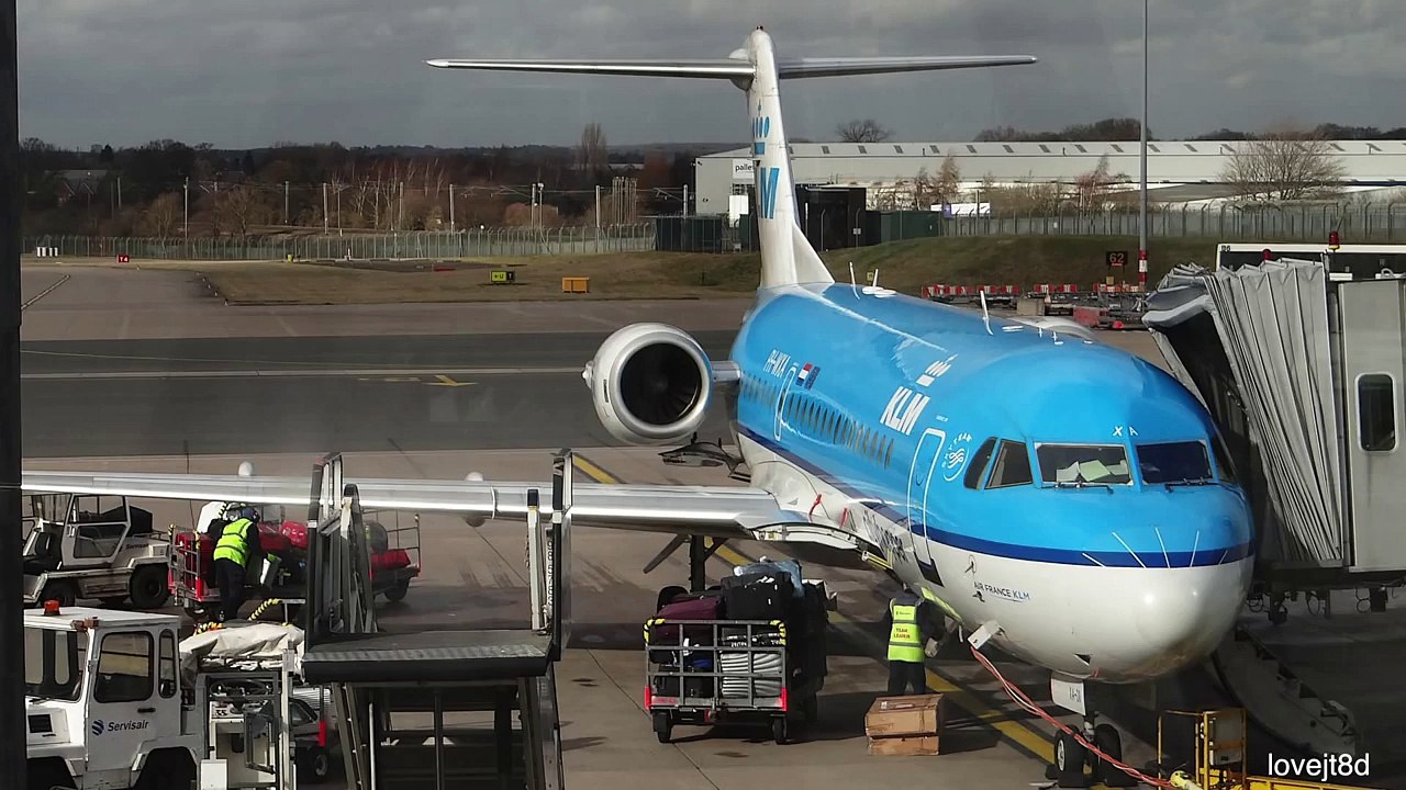 KLM Fokker 70 - Complete Flight - (PH-WXA) AMS-BHX