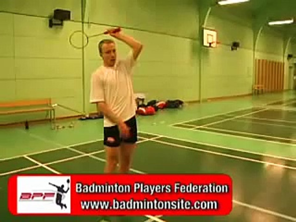 Badminton jump smash