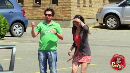 Car Chases Pedestrians Prank