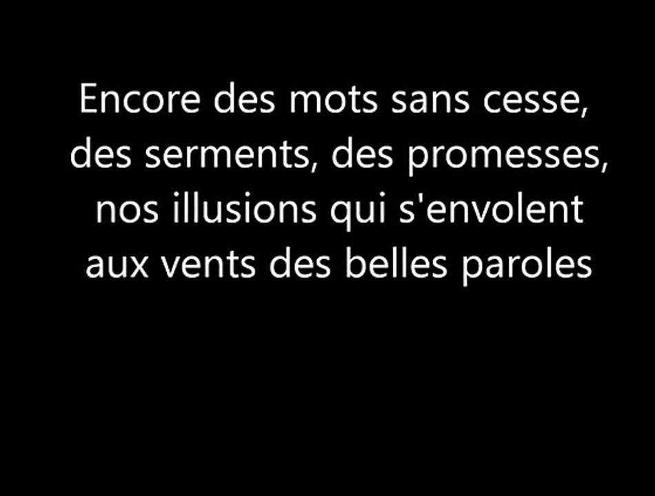 Les Enfoirés 2012 - Encore un autre hiver - LYRICS