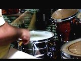 Aula de bateria.Tocando as figuras,Semicolcheias e Sextinas.