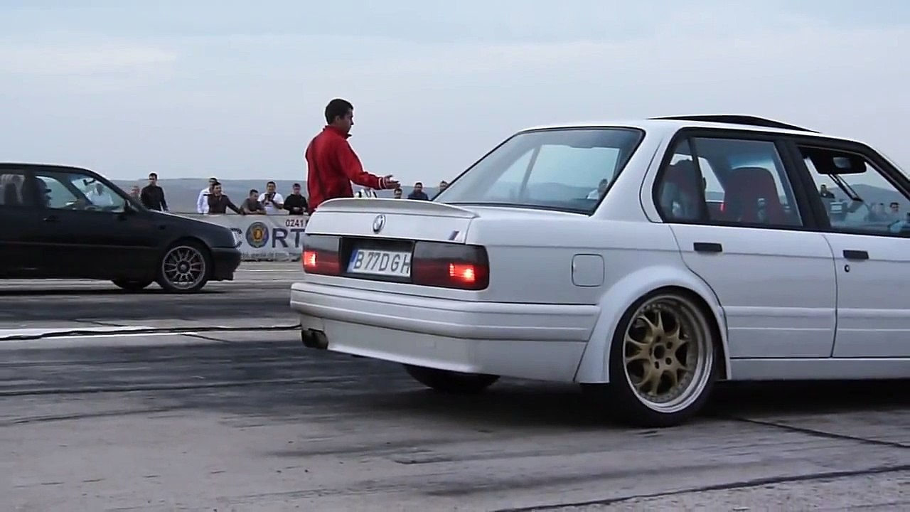 BMW E30(M5 TURBO) vs GOLF VR6 (Syncro) TURBO