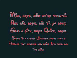 Mine Mine Mine - Pocahontas Lyrics