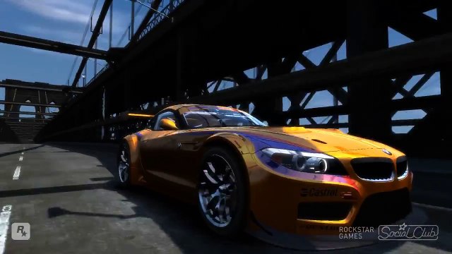 GRAND THEFT AUTO IV EFLC 2010 BMW Z4 GT3 CRASH TESTING HD