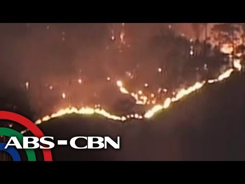 Kabundukan sa Benguet, tinupok ng apoy