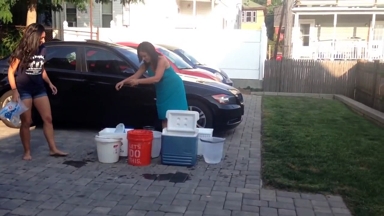 2 Girls, 9 Buckets - ALS Ice Bucket Challenge