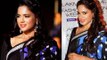Sameera Reddy Looks sexy in Retro Black Backless Saree