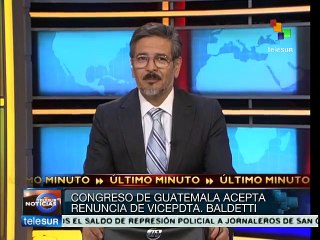 Congreso de Guatemala acepta renuncia de vicepresidenta #Baldetti