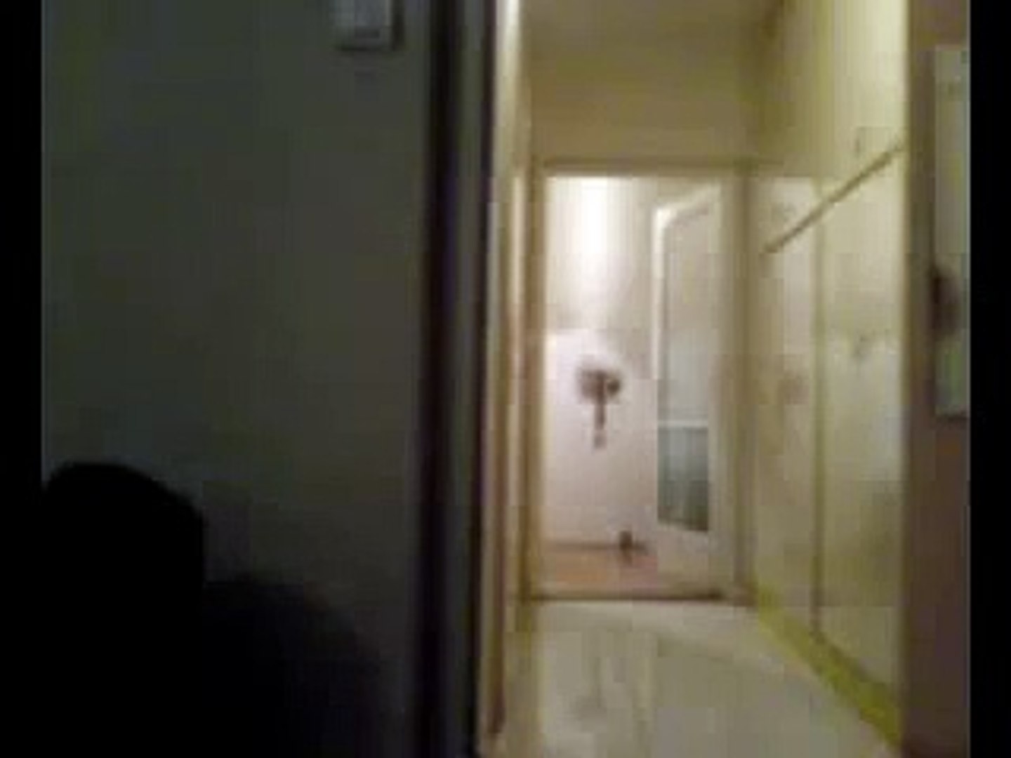 Scary ghost at hallway