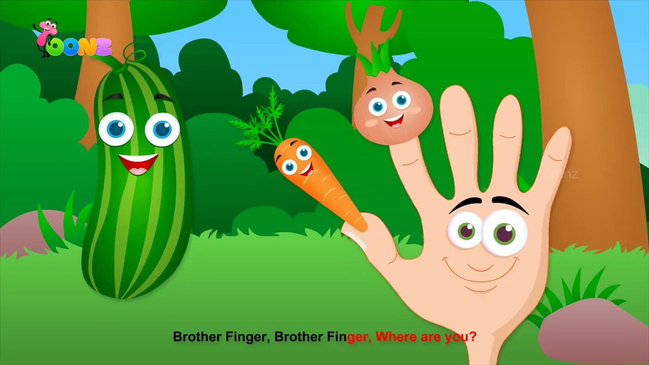 Finger Family Vegetables  Children Nursery Rhym...