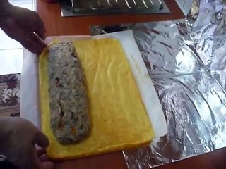 bucatarul gelu rulada din piept de pui invelita in cascaval pasul 3