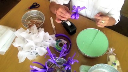 Como hacer un centro de mesa para Primera Comunión - How to make a centerpiece for First Communion