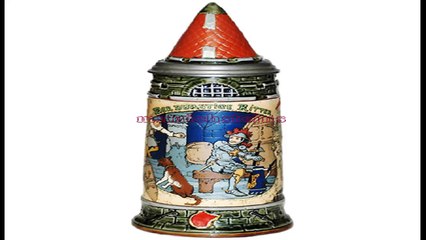 German Beer Steins - Bohemian Glass