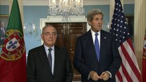 Secretary Kerry Delivers Remarks With Portuguese Minister of State and Foreign Affairs Machete