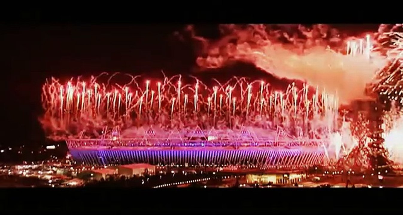 Ceremonia de inauguración de los Juegos Olimpicos Londres 2012 (Fuegos artificiales) HD - Video