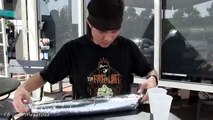 Man eats  A Five Pound Monster Burrito In Under Two Minutes Burritozilla in under 2 Minutes!