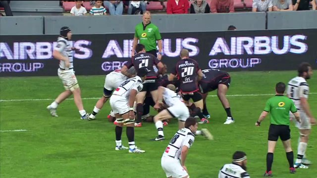 TOP14 - Toulouse - Brive : Essai Toby Flood (ST) - J24 - Saison 2014/2015