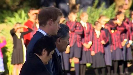 Harry meets adoring fans in New Zealand